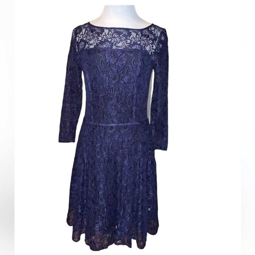 Armani Exchange Long Sleeves Lace Dress